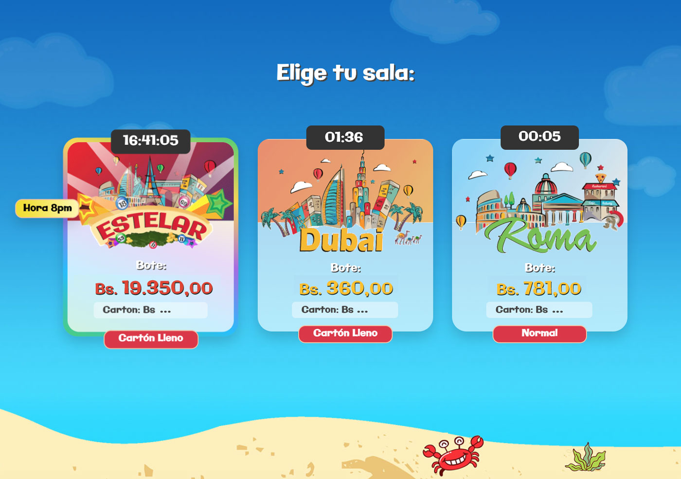 Salas de Bingo Activo